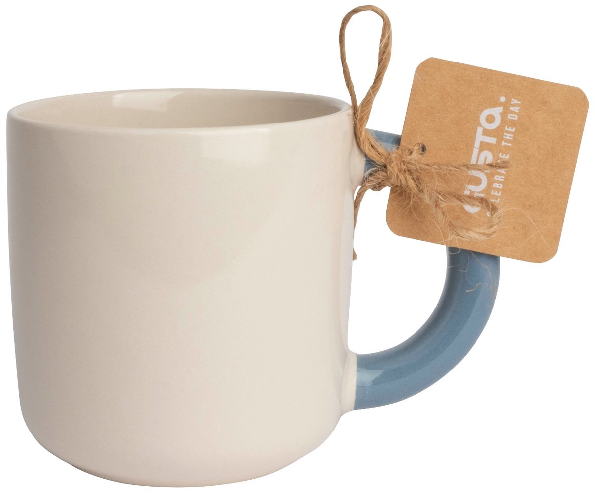Gusta - Sunday - Mok - 350ml - Creme/blauw