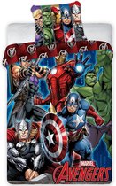 Marvel Avengers Dekbedovertrek Schild - Eenpersoons - 140 x 200 cm - Multicolour