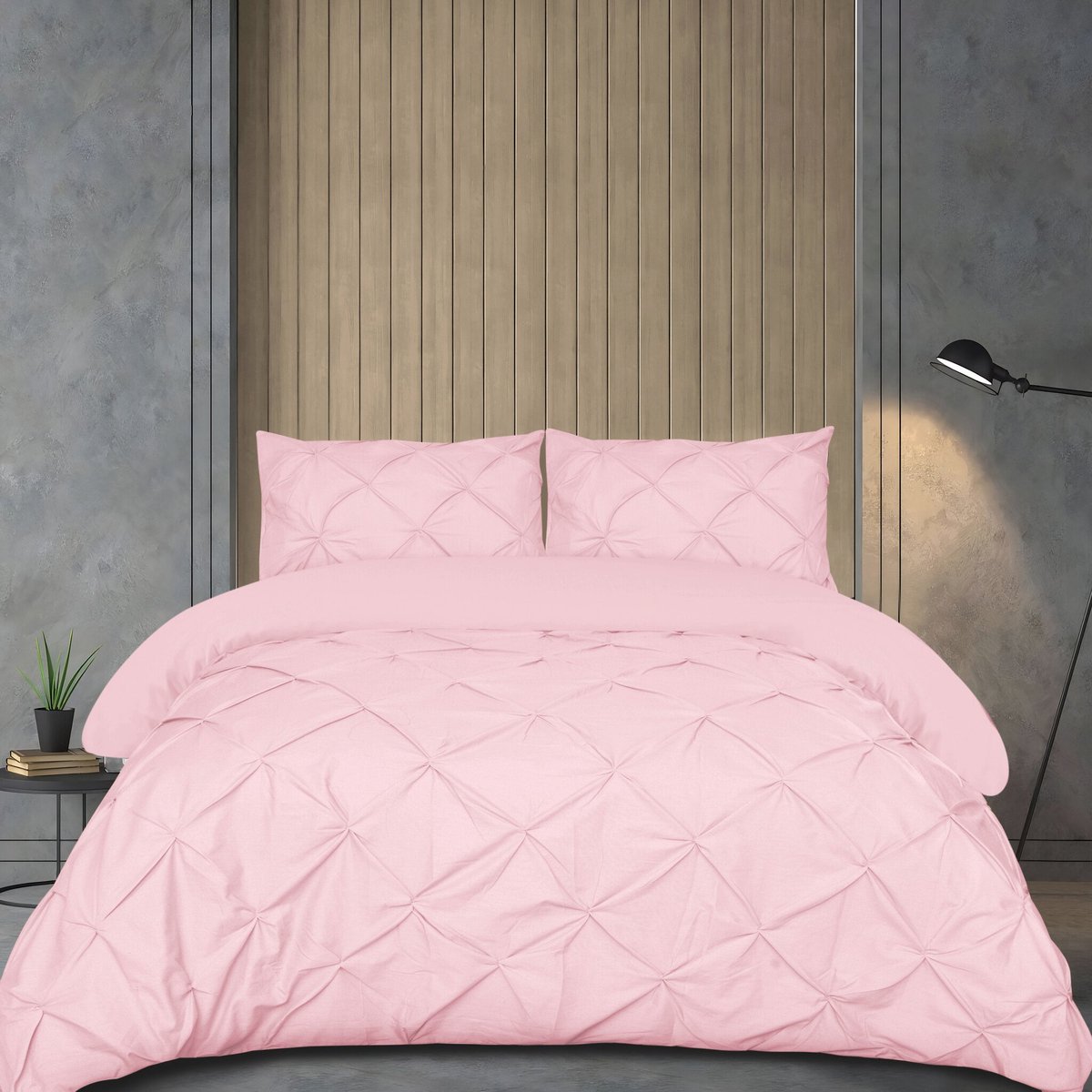 Beau Maison Dekbedovertrek Monte Carlo Tea Pink 200x200/220 + 2 kussenslopen