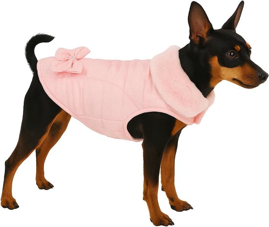 Hondenjas - Guzzi Roze - A:25cm - Polyester - Wasbaar op 30°C - Fleece