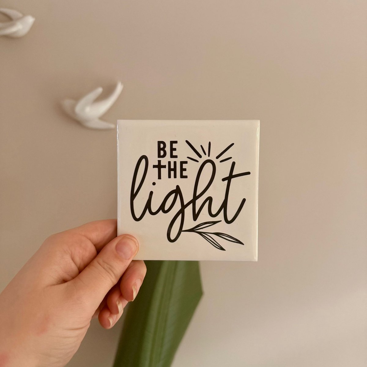 Wij en Blij - spreuktegel - be the light - christelijk - december - vaderdag - moederdag - kerst- kleinigheidje - afscheid - vertrouwen - aanmoediging