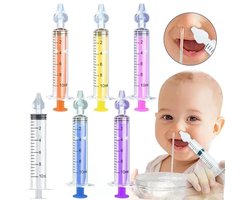 Siliconen Baby Neuszuiger - 2 stuks | Baby Neus Cleaner | Herbruikbare Neusdouche | Veilig & Zacht voor Pasgeborenen en Kinderen - 10ml
