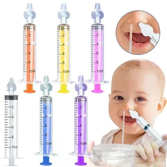Siliconen Baby Neuszuiger - 2 stuks | Baby Neus Cleaner | Herbruikbare Neusdouche | Veilig & Zacht voor Pasgeborenen en Kinderen - 10ml