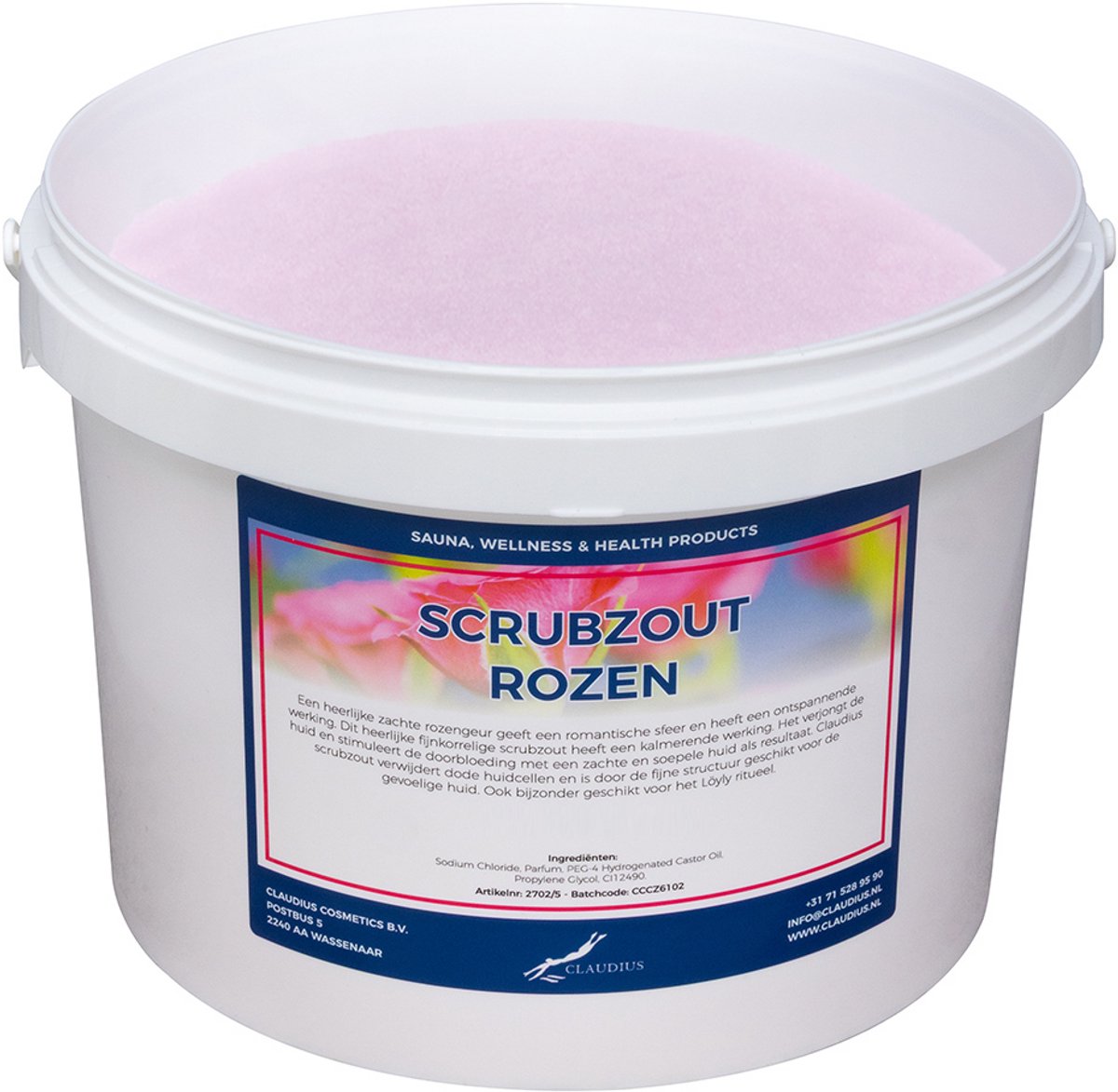 Scrubzout Rozen - 1 KG - Hydraterende Lichaamsscrub