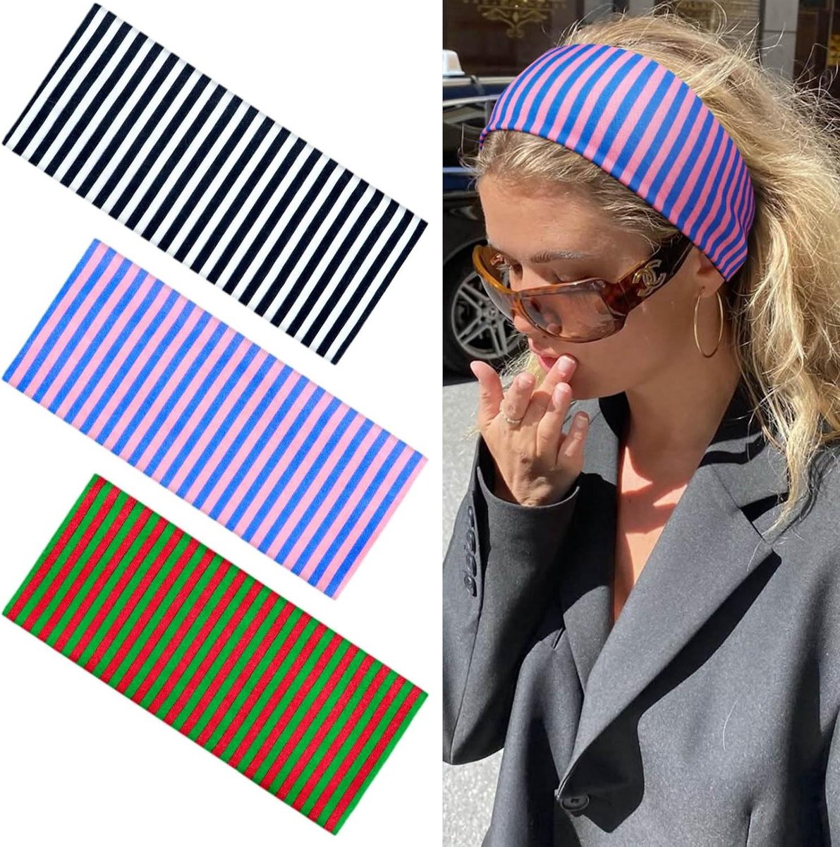CSGoods - Dames haarband voor sportieve activiteiten, sneldrogend en antislip