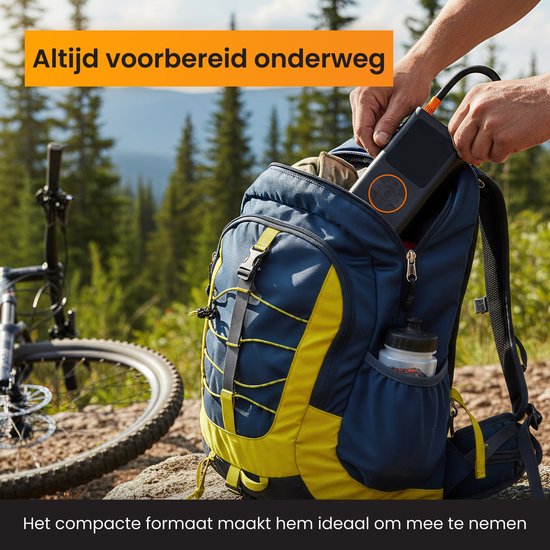 R2B Compressor Bandenpomp - Luchtcompressor - Geschikt voor Auto, Fiets, Ballen, Luchtbedden - Elektrische Fietspomp - Elektrische Bandenpomp - Pomp — afbeelding 2
