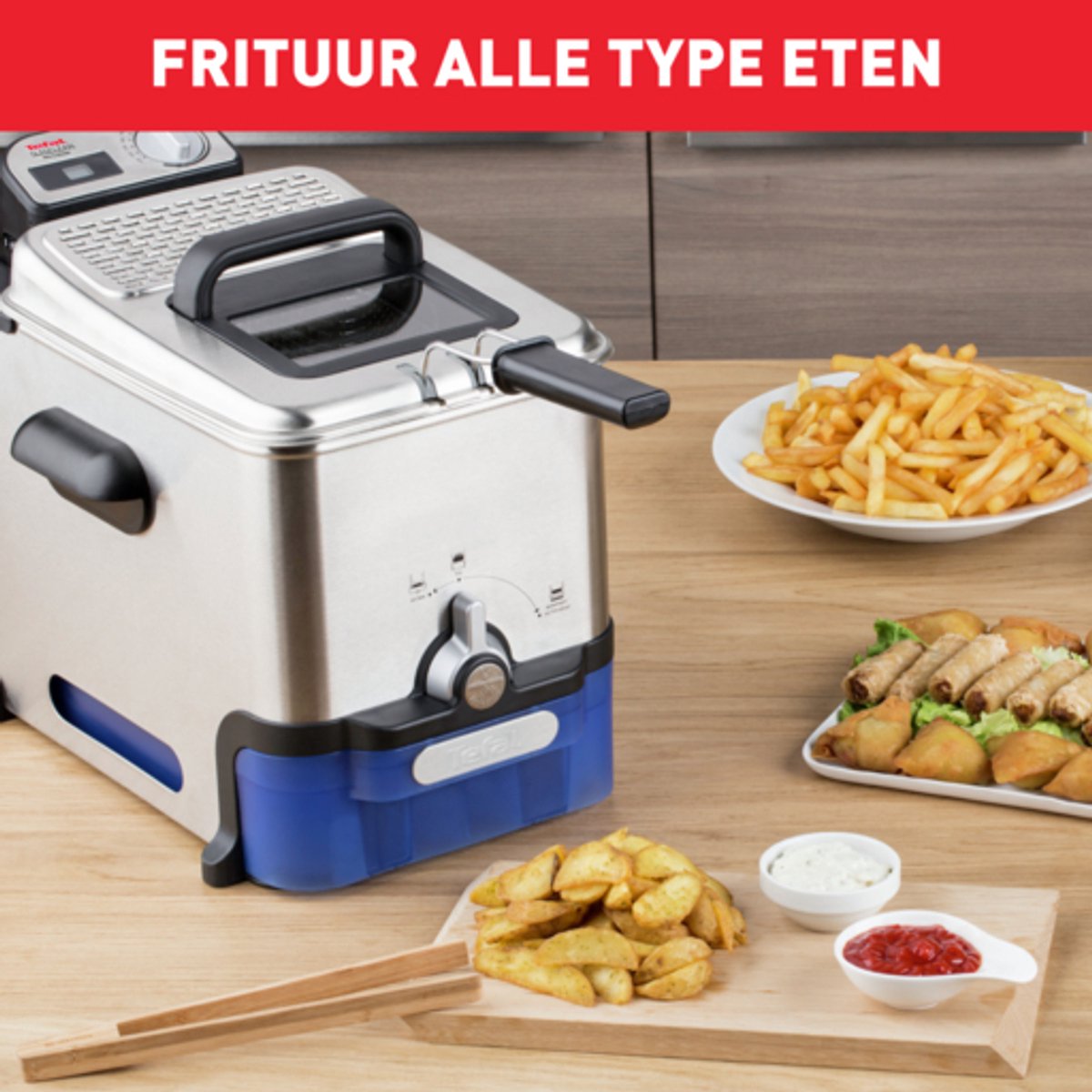 Tefal Oleoclean Pro FR8040 frituurpan met oliefilter thumbnail 3
