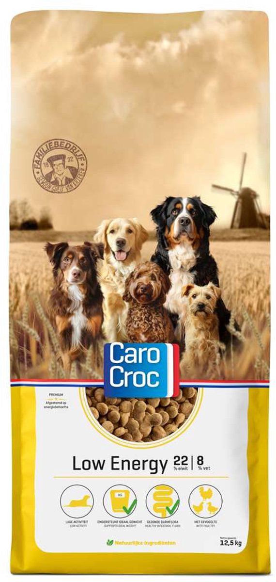 CaroCroc Low Energy 12,5 kg [22/8] met extra Snacks
