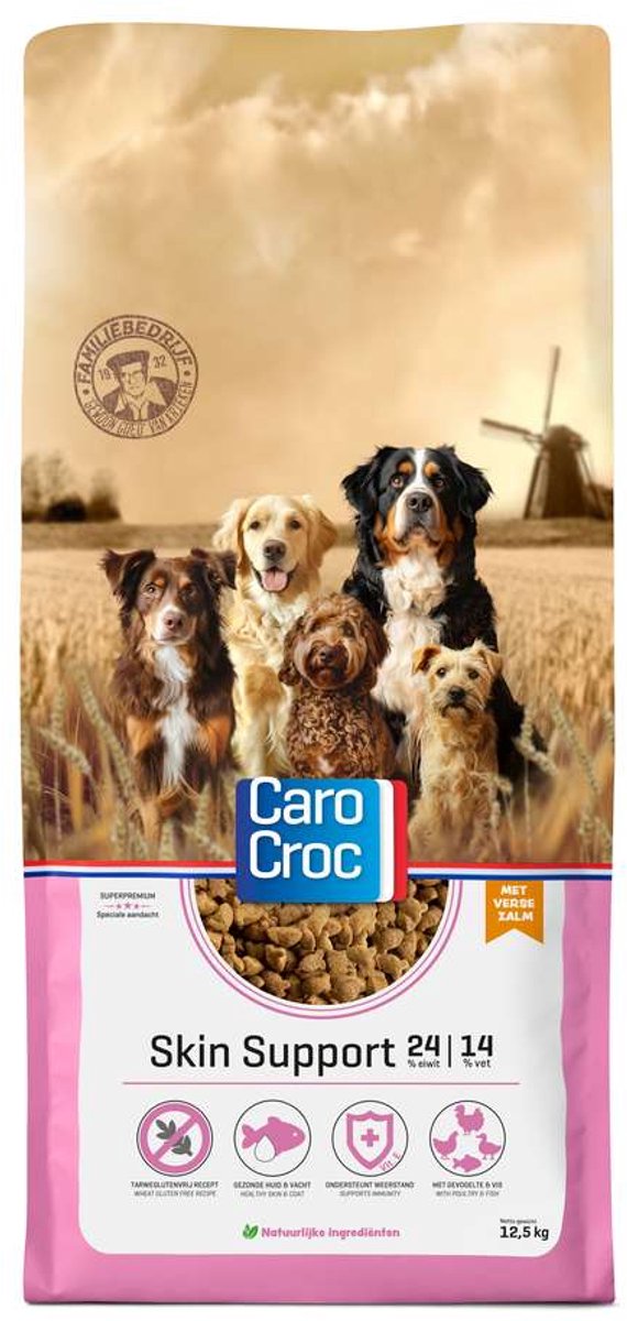 Carocroc Skin Support[24/14] 12.5 kg met extra snacks