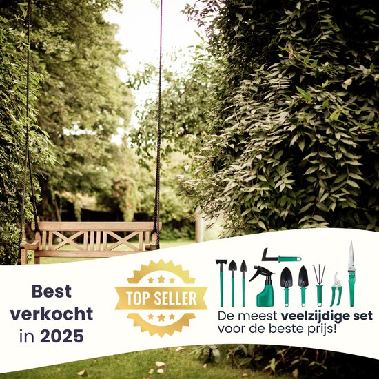 Maomi™ 10-Delige Tuingereedschapset - Incl. Opbergkoffer - Tuingereedschap - Snoeischaar- Tuinset - Snoeischaar - Tuinieren - Tuin gereedschap - Bloemenschaar - Voegenborstel - Plantenspuit - Hark - Tuin - tuingereedschap van Merkloos	 — afbeelding 2