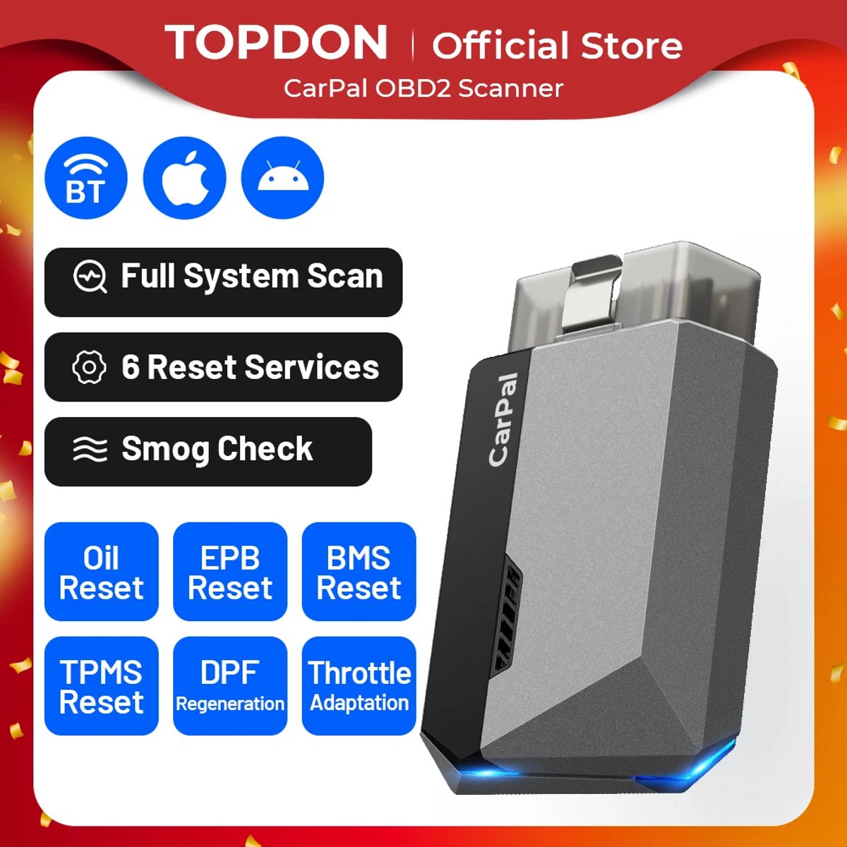 Topdon Carpal OBD2 Scanner - Uitleesapparaat thumbnail 3