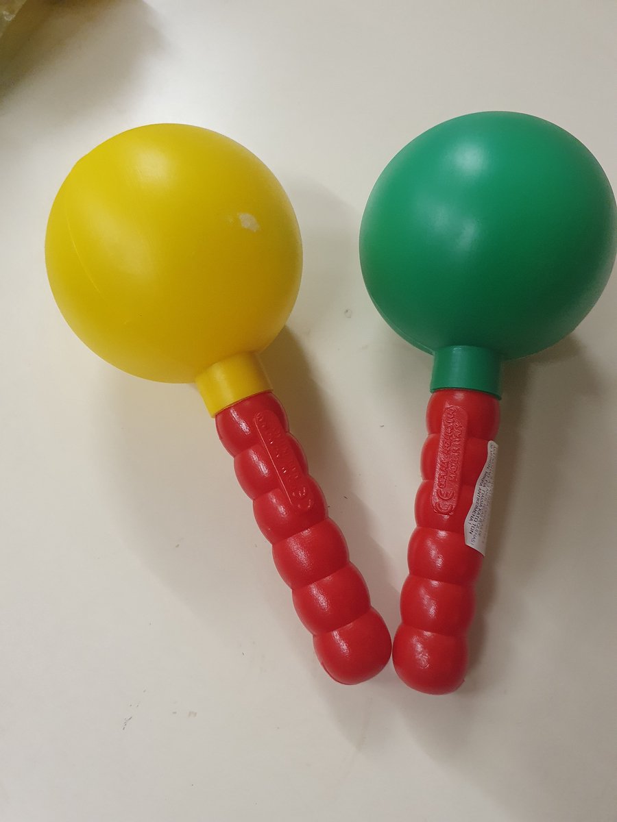 6 x samba ballen geel/ groen
