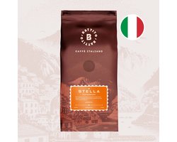 Battito 'Stella' Italiaanse koffiebonen - 100% Arabica - Intensiteit 5/10 - Ambachtelijke kwaliteit uit Napels, Italië - 500 gram