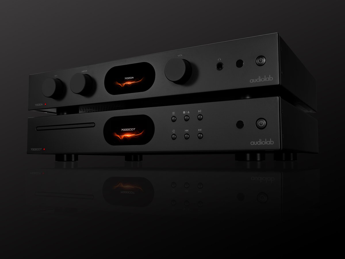 Audiolab 7000A met 7000CDT Hifi Stereo Set - Zwart thumbnail 3