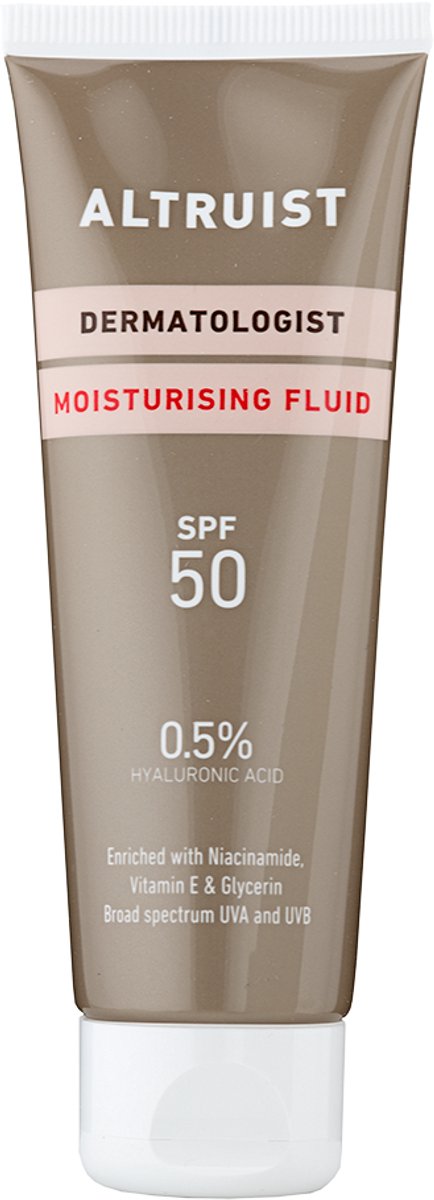Altruist Hydraterende Moisturizer SPF50 – Dagcrème SPF50 – Hydraterend – met Hyaluronzuur en Niacinamide – Niet‑Vettig – Parfumvrij – Vegan – Dermatologisch Getest - Alle huidtypes - 50 ml