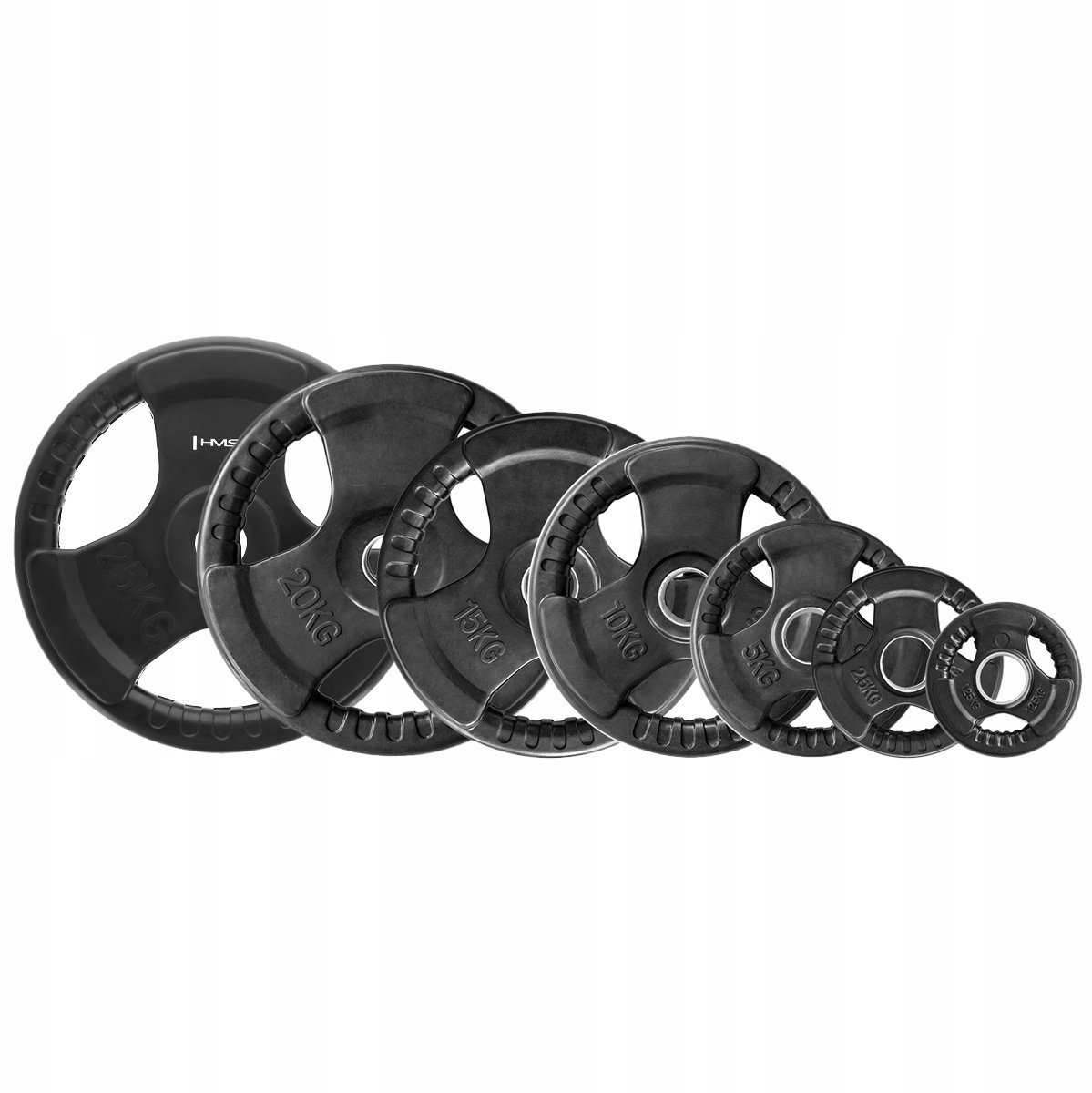 HMS TOK25 Olympische Gewichtsschijf Rubber Gecoat 25 kg