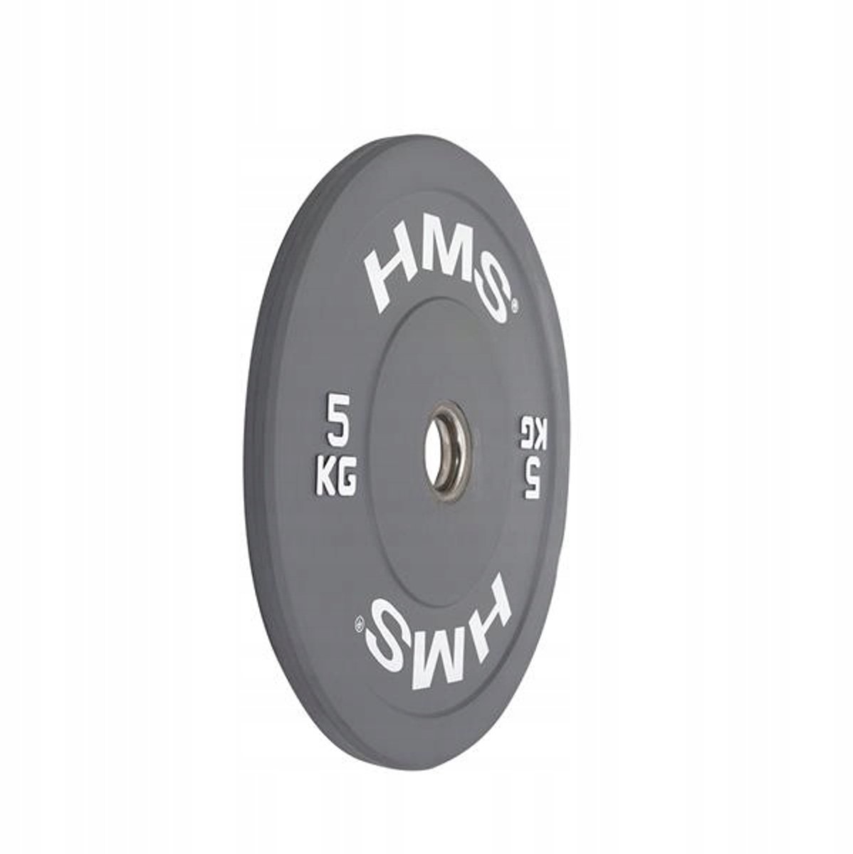 HMS Bumper Olympic Weight Ski 5kg Rubber Grijs CBR05