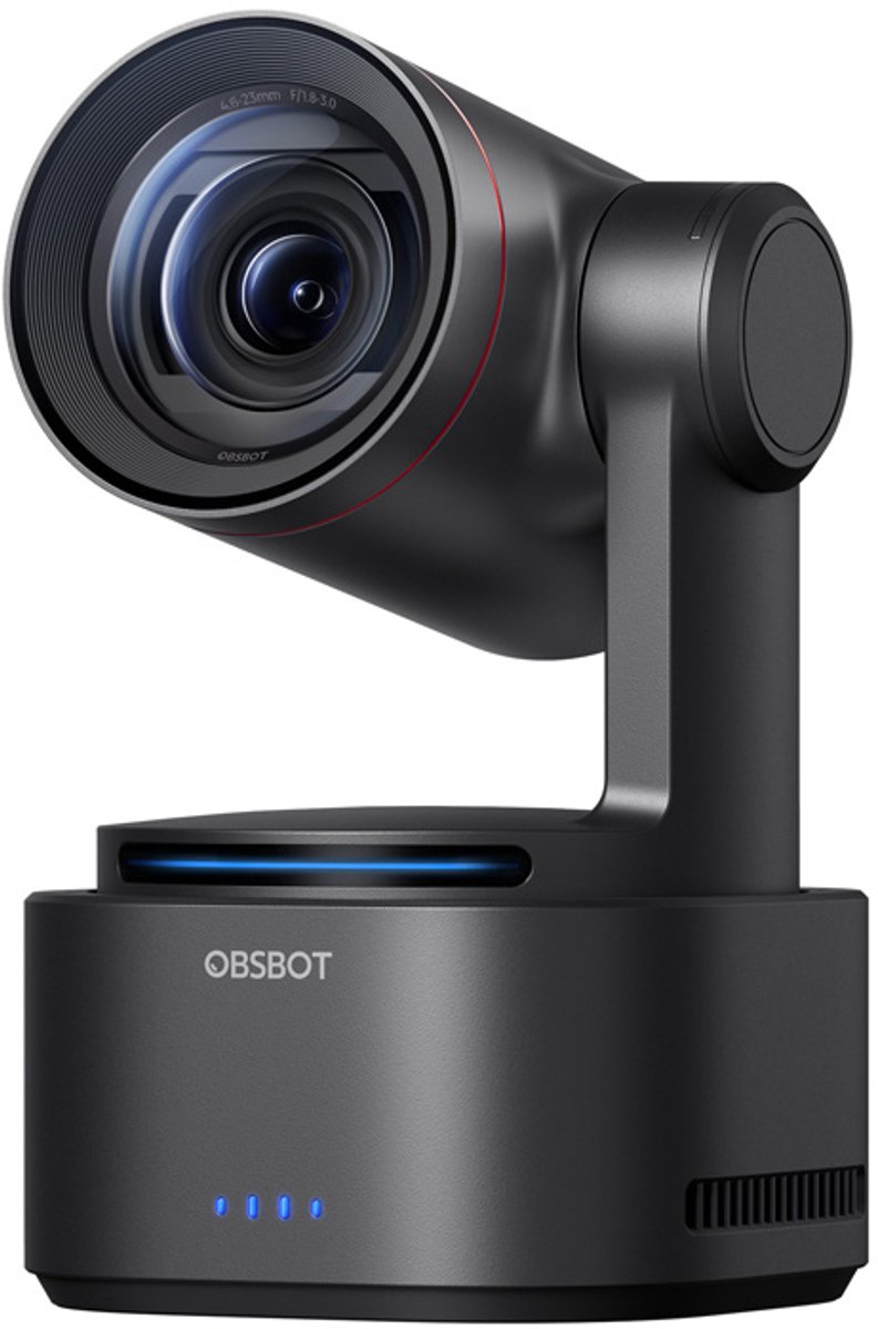 Obsbot Tail 2 4K videoconferentiesysteem 3840 x 2160 Pixel Gebarenbesturing, Standvoet, Snelle autotracking via AI