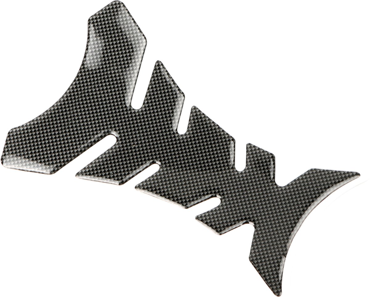BukkitBow - Premium Tankpad Motor - Zwarte Carbon Sticker - Beschermende en Stijlvolle Motor Tankpad Decoratie - Zwart