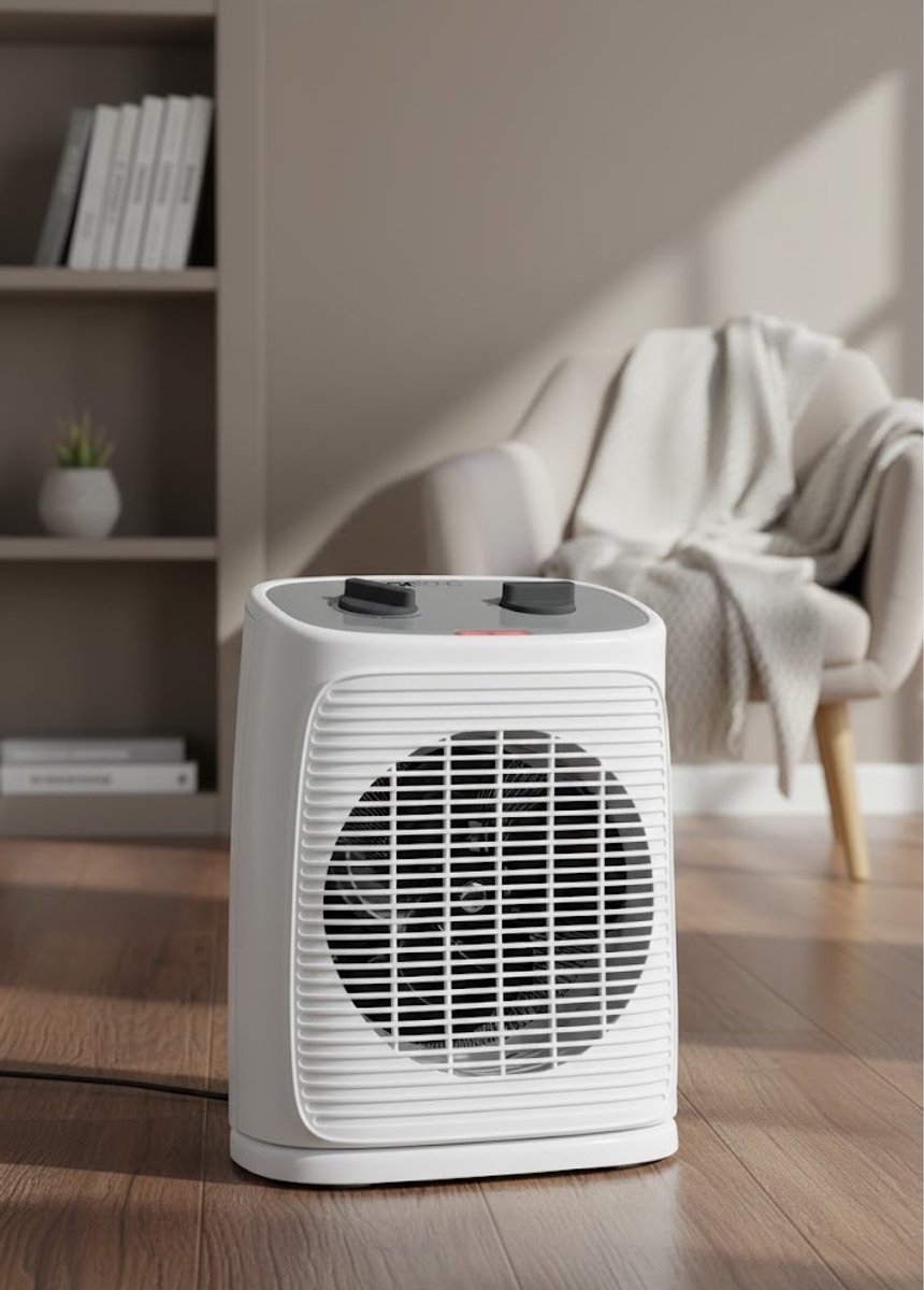 Compacte Oscillerende Ventilatorkachel met 2 - Medahomestore
