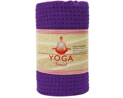 Deuser yoga Handdoek met Antislip Noppen Violet