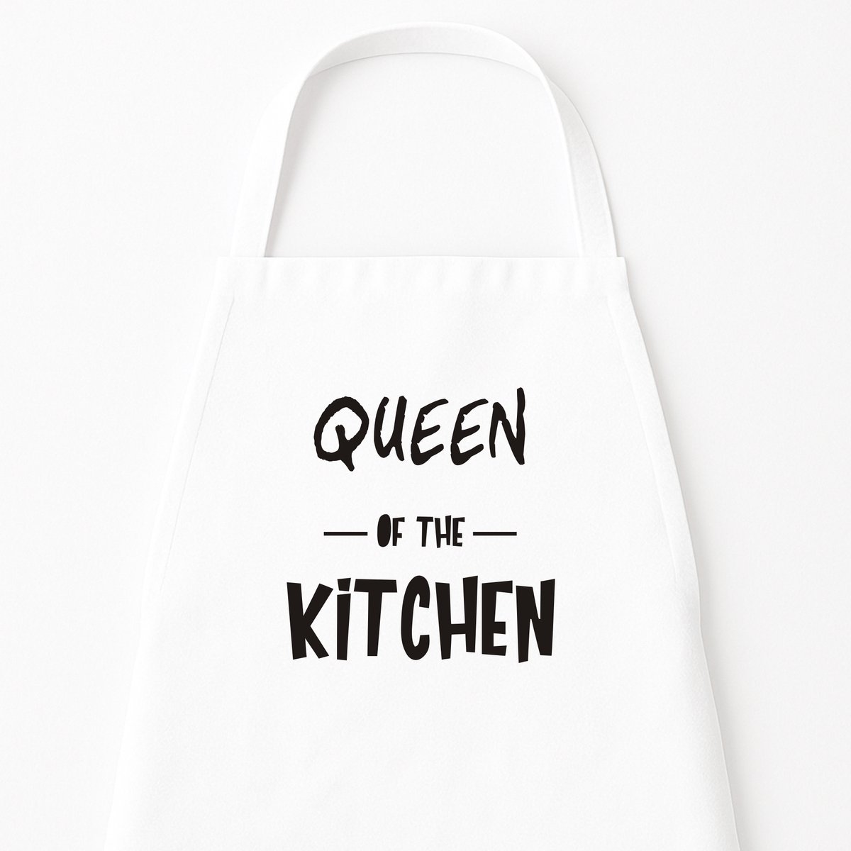 Keukenschort "Queen of the Kitchen" | Cadeau voor Vrouwen | Cadeau voor Moederdag | Wit
