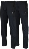 2-Pack Donnay - Power stretch trainingsbroek (Anton) - Sportbroek - Heren - Black (020) - maat 3XL