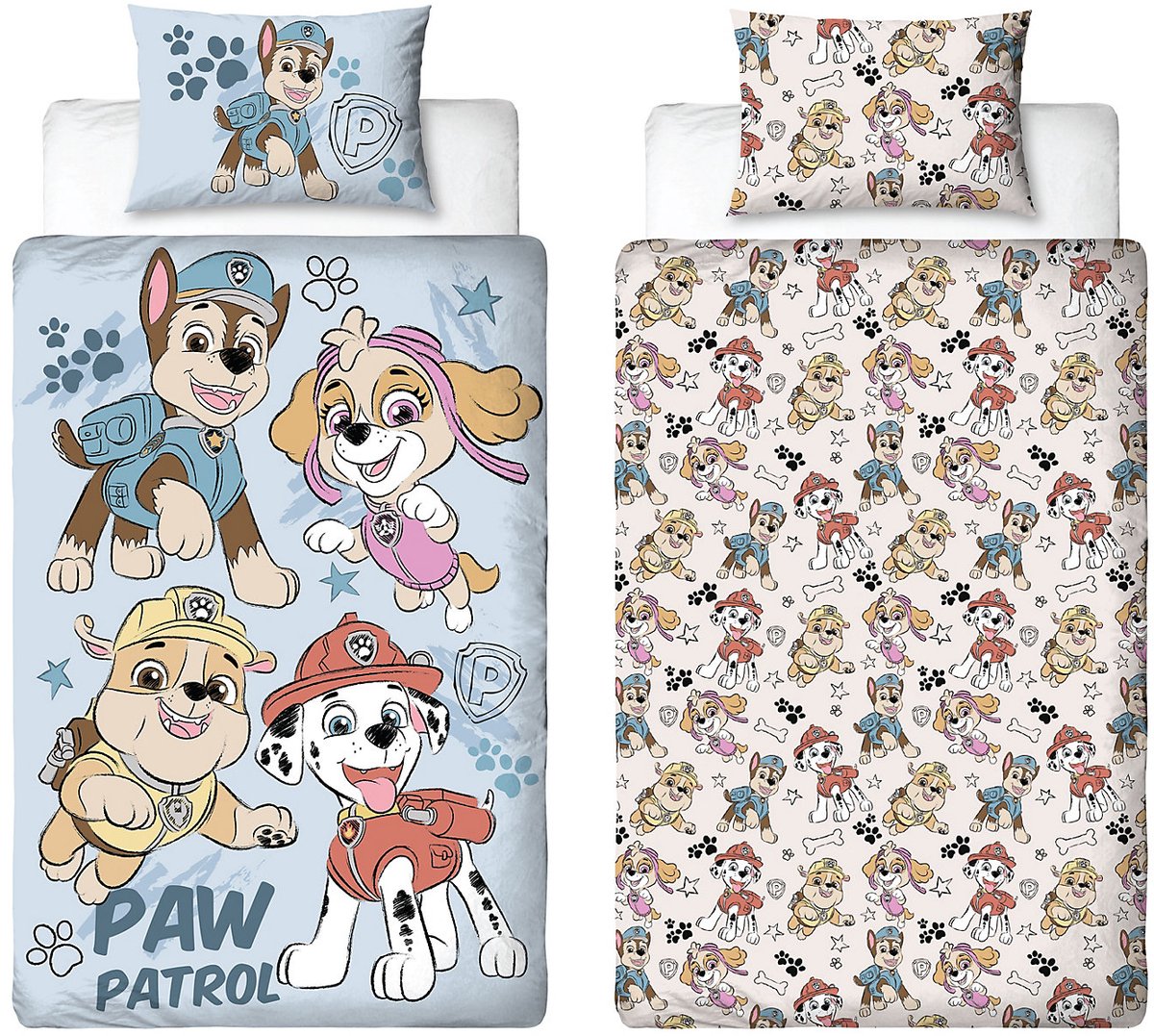Paw Patrol Dekbedovertrek - Geschikt voor 140 x 200 cm. - Dekbed - Eenpersoons