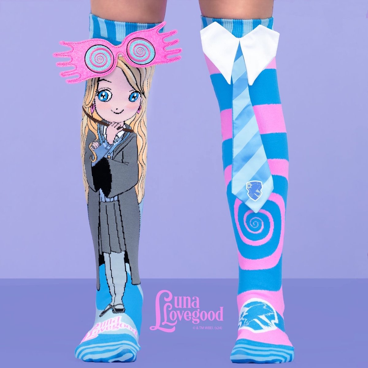 Harry Potter - Luna Lovegood - Kinder Sokken - Verjaardag - Vrolijke Sokken - Hoge Sokken One Size