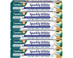 Himalaya Herbals Sparkly White Tandpasta - 6 x 75g - Herbal Toothpaste - Vegan - Tandpasta Voordeelverpakking