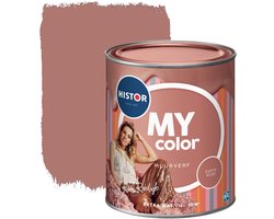 Histor MY Color Muurverf Extra Mat – Intense Kleurkracht – Extra Dekkend en Vochtregulerend – Geurarm en Oplosmiddelvrij – Voor Binnen – Earth Rose – 1L - Roze - Limited Edition - By Roos Reedijk