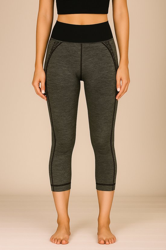 Belucci Dames Legging capri model (3pack) maat one size valt als S/M van Belucci — afbeelding 4