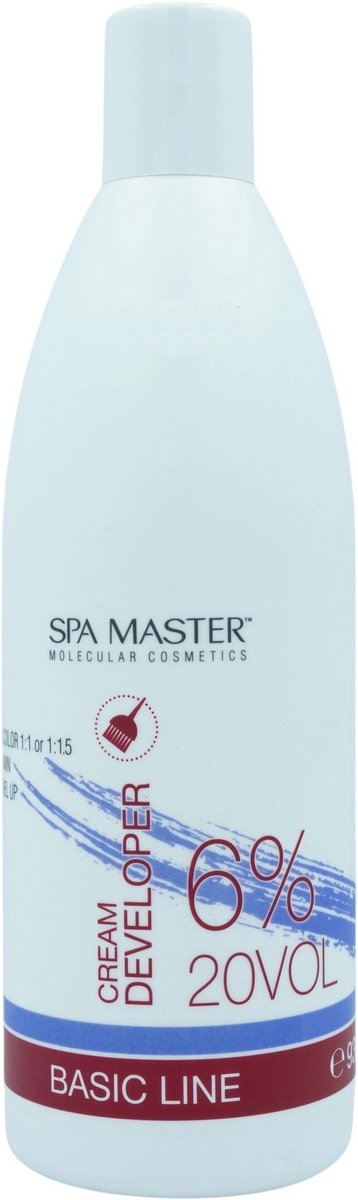 Spa Master 6% 20VOL Cream Developer – Waterstofperoxide Developer – Crème Activator – Professioneel Thuisgebruik – 930ml