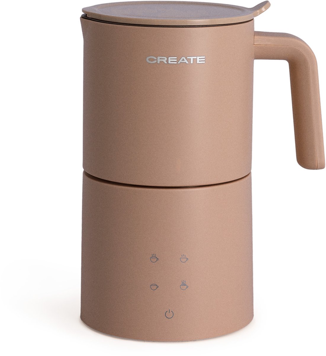 CREATE - Vaatwasserbestendige melkopschuimer en -verwarmer - Mokka - MILK FROTHER STUDIO PRO