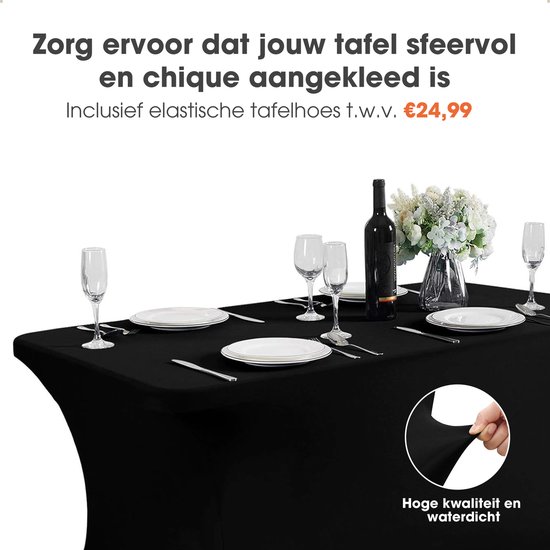 Verrijdbare klaptafel TUBE Zwart Scandinavisch Eiken