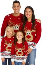 Foute Kersttrui Heren & Dames – Rudolph Rendier – Rood – Grappige Kersttrui – Unisex – Maat M - Medium
