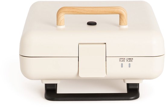 CREATE - Tosti-ijzer, grill en wafelijzer met verwisselbare platen - Gebroken wit - Viervoudig - STONE STUDIO van CREATE — afbeelding 4