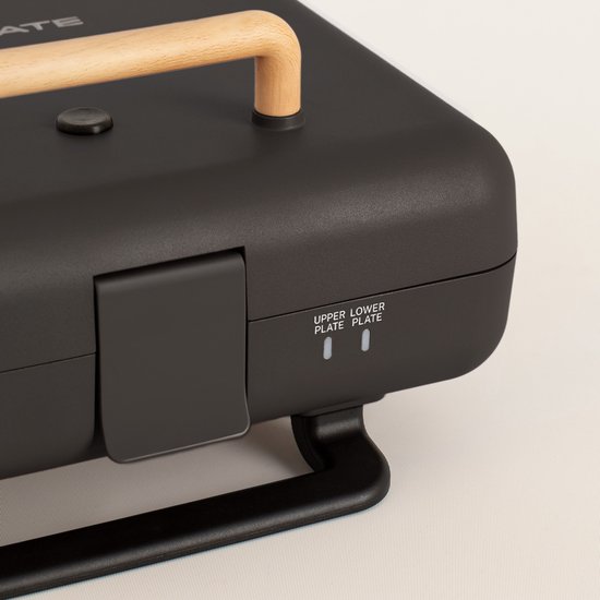 CREATE - Tosti-ijzer, grill en wafelijzer met verwisselbare platen - Zwart - Viervoudig - STONE STUDIO van CREATE — afbeelding 2