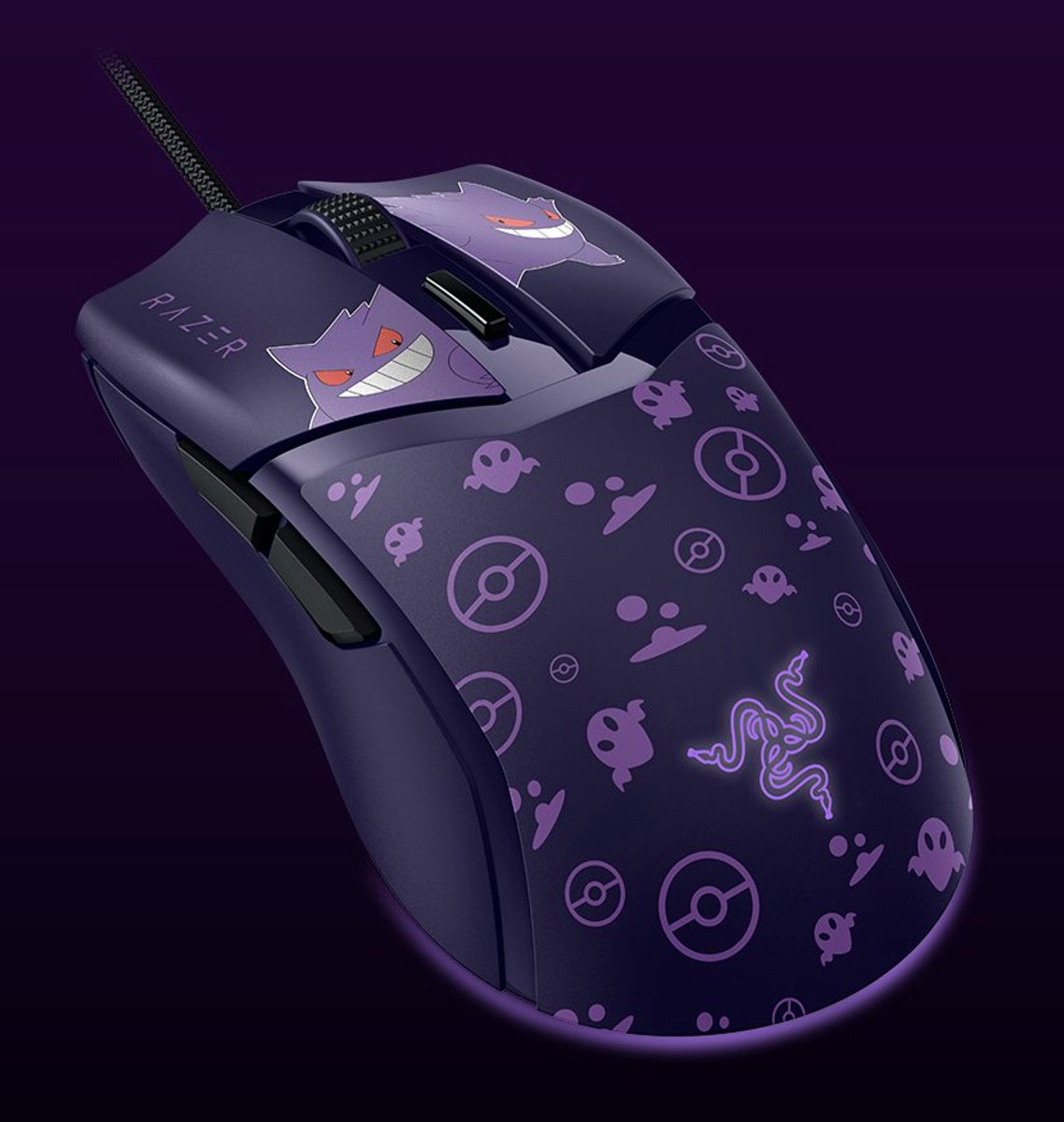 Razer Cobra - Gaming Muis - Bedraad en Lichtgewicht - RGB - 8500 DPI - Pokémon Gengar Edition thumbnail 5