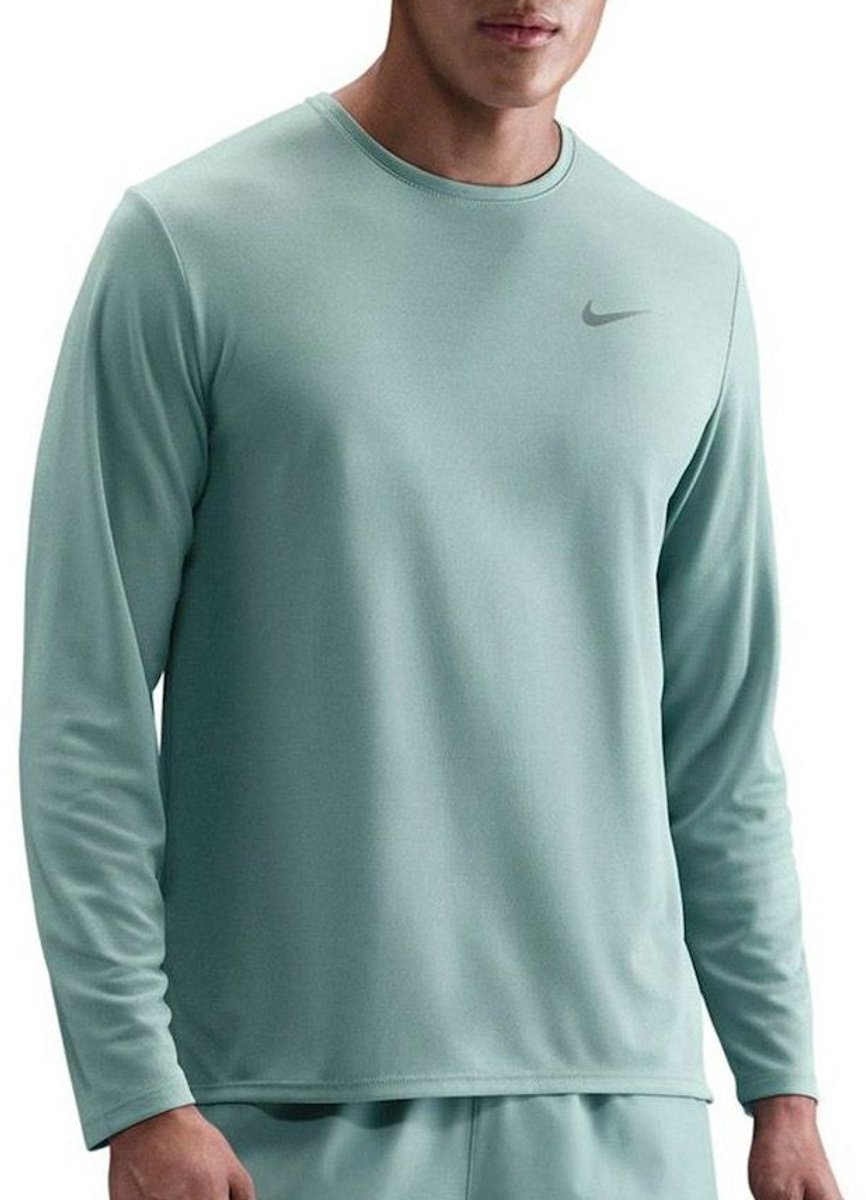 Nike Dri-FIT UV Miler Longsleeve Shirt Heren Blauw