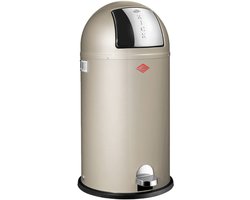 WESCO Kickboy Prullenbak | Pedaalemmer | 40 Liter | Metaal - Nieuwzilver | Afvalbak - Made in Germany