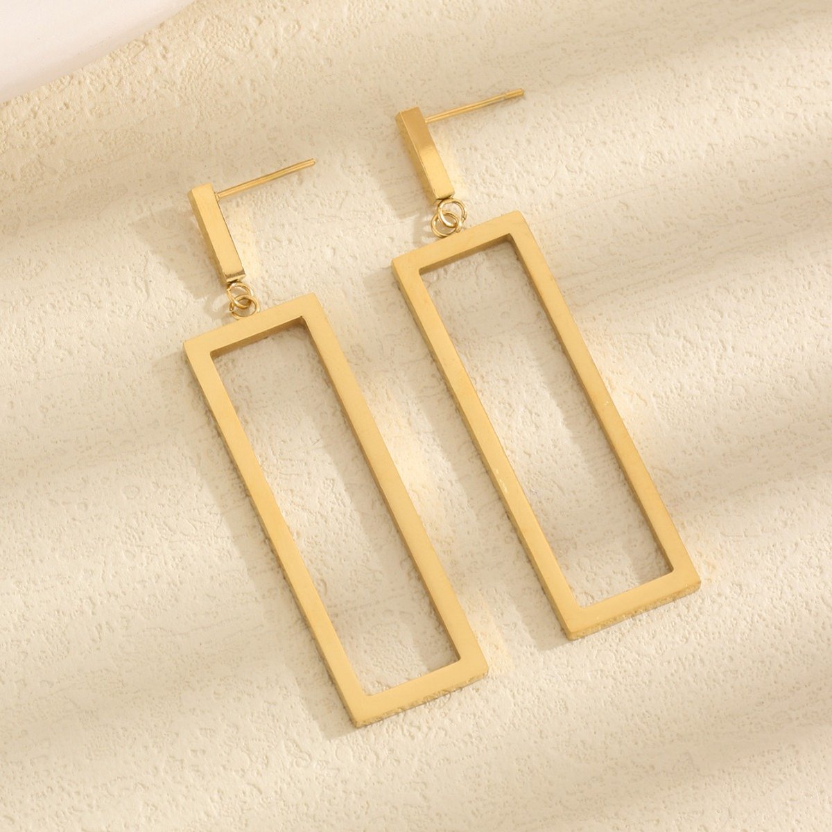 Chetoria - Oorbellen Dames - Oorhangers Goud - Goudkleurig - Gold Plated - Stainless Steel - Hypoallergeen