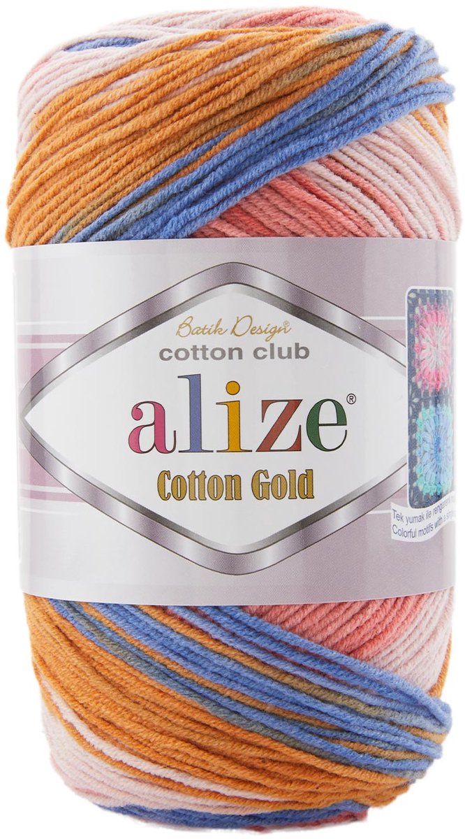 Alize Cotton Gold Batik 8053 Pakket 5 x 100 Gram