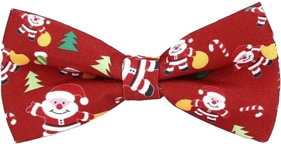 Nœud papillon Sorprese - Nœud de Noël - 100 % soie - Rouge - Modèle 11