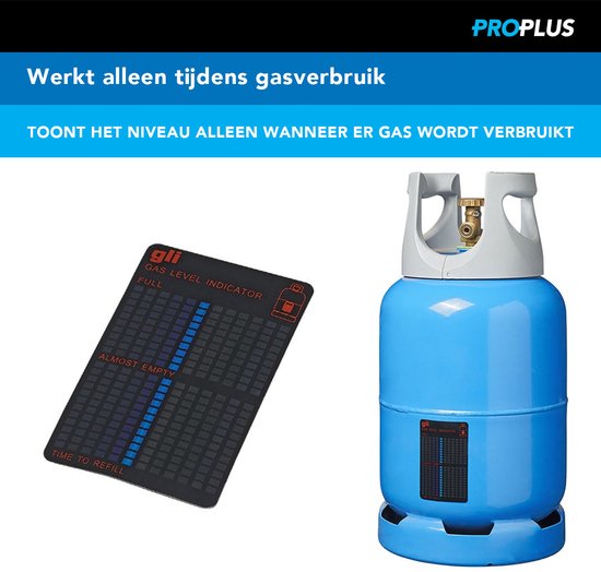 ProPlus Gasniveau Indicator - Magnetisch - Voor Gasfles van Merkloos — afbeelding 3