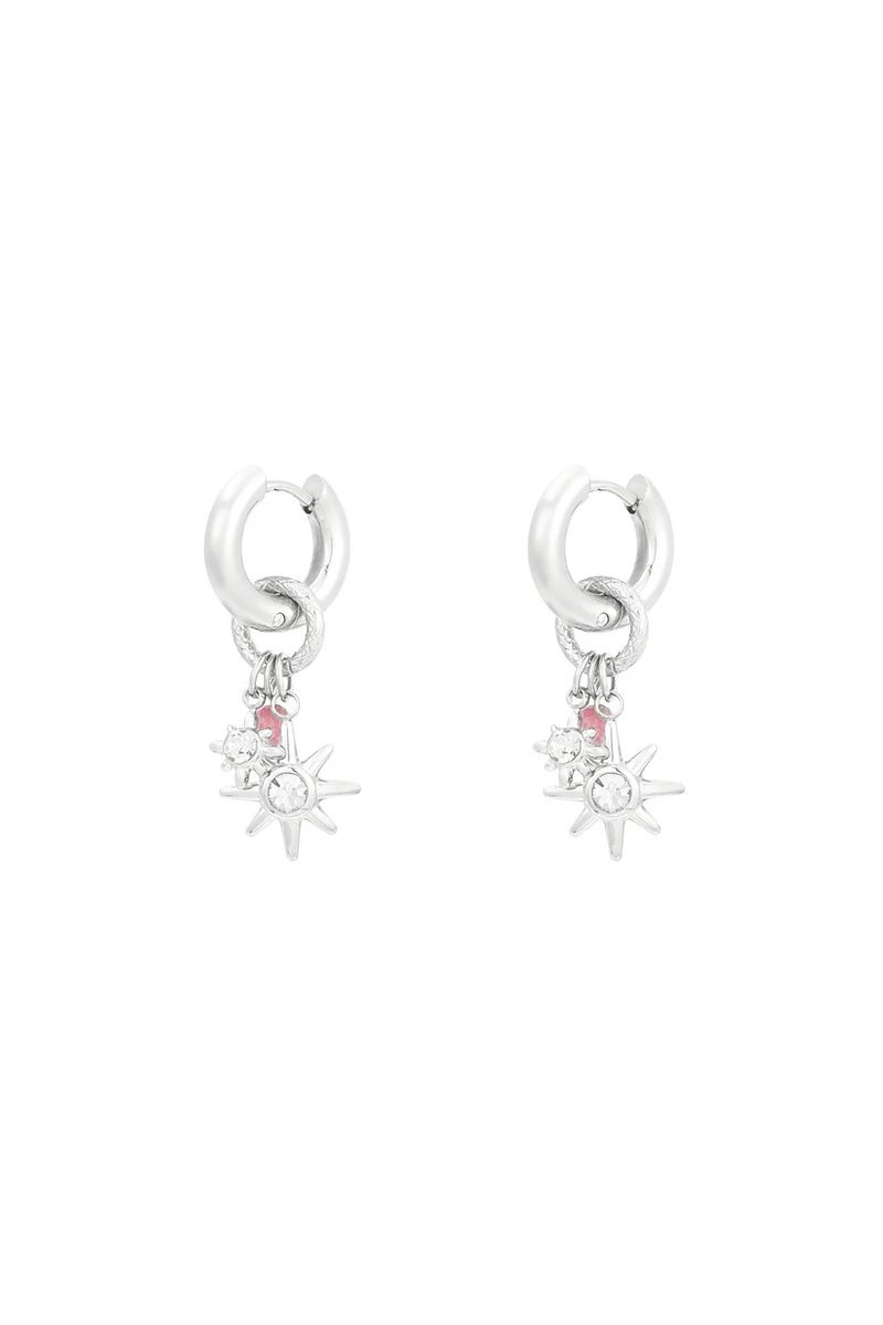 oorbellen pink starlight