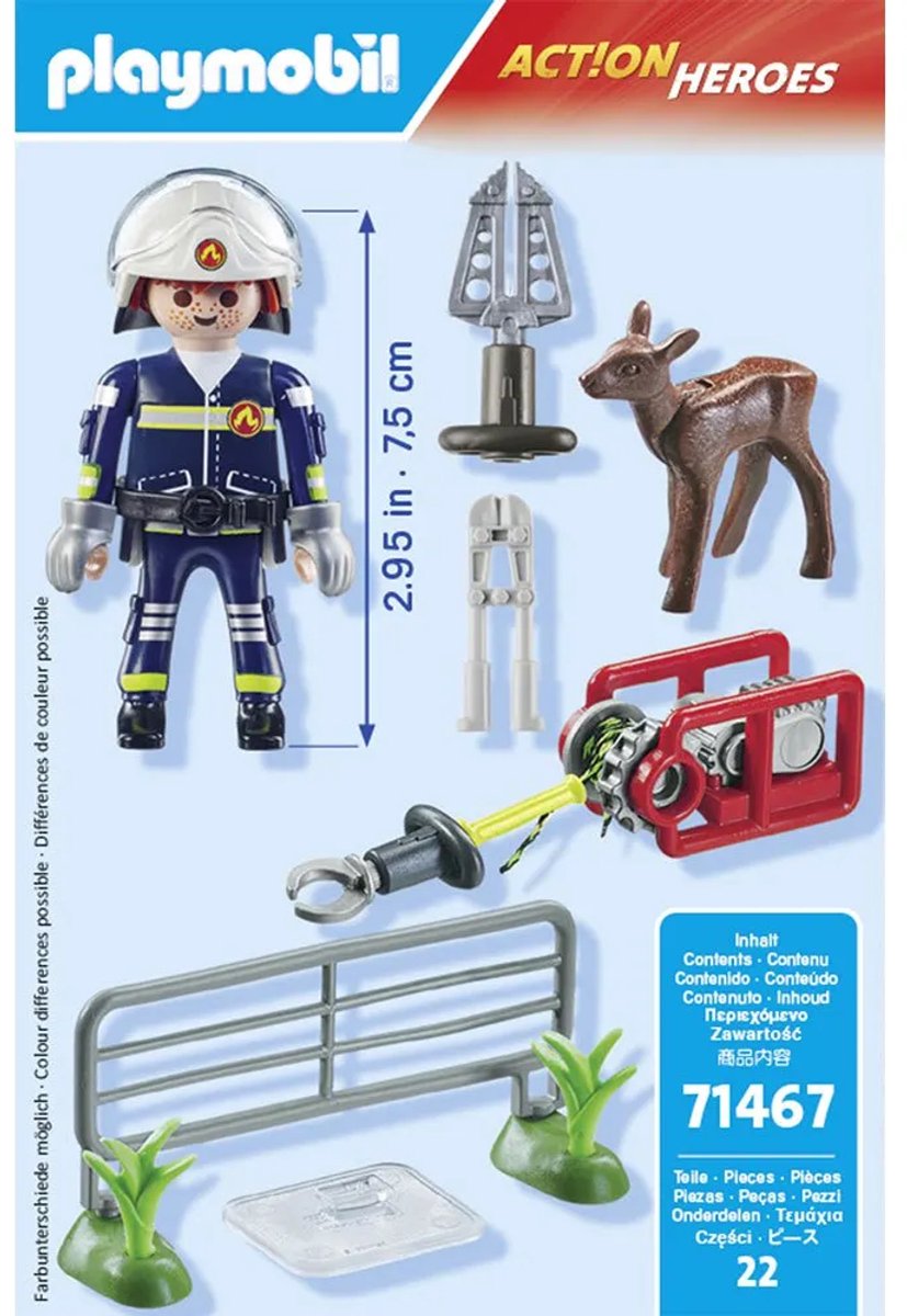 PLAYMOBIL Action Heroes Dierenbescherming brandweer - 71467 — afbeelding 15