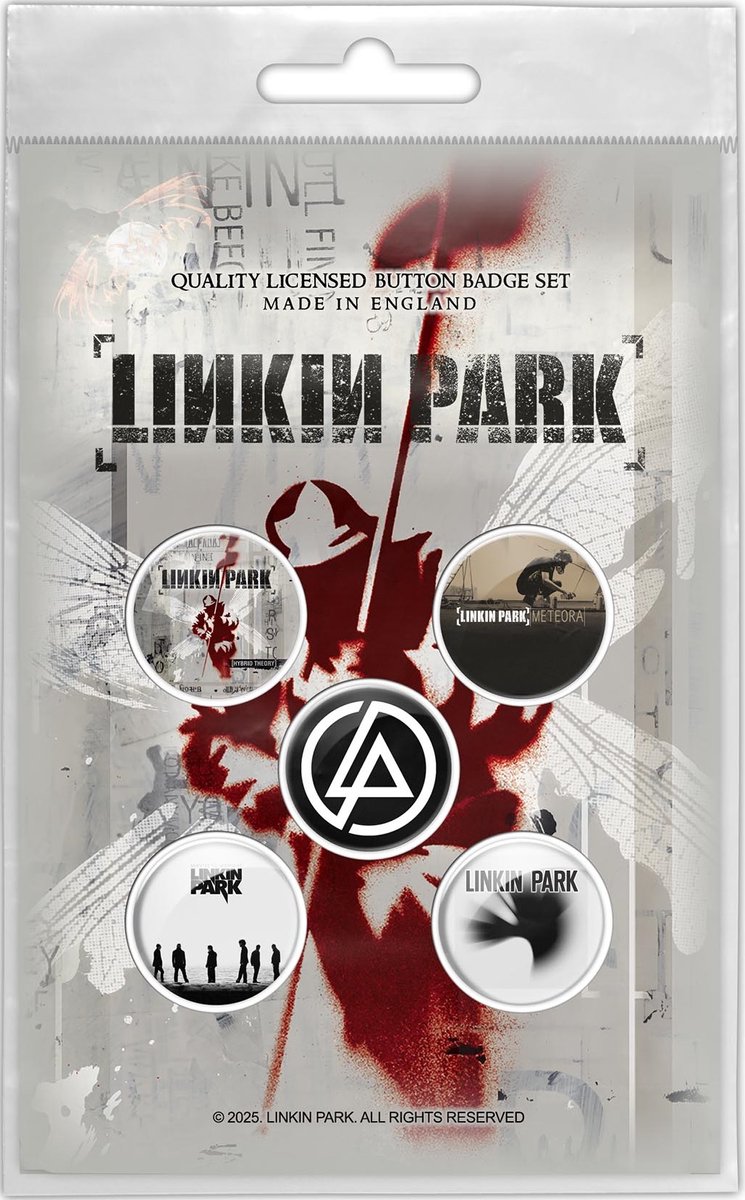 Linkin Park Hybrid Theory - Button - 5-pack