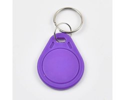OTRONIC® RFID Tag sleutelhanger druppel | 13,56Mhz | 1K S50 | Mifare Classic Compatible | lila paars