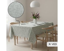 Raved Tafelzeil - 140x240 cm - Bladeren Groen - PVC - Afwasbaar